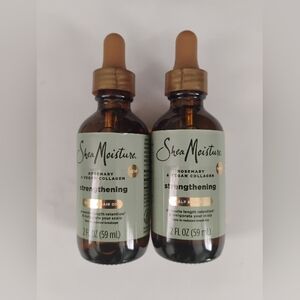 2 Shea Moisture Strengthening Scalp & Hair Oil Rosemary & Vegan Collagen
